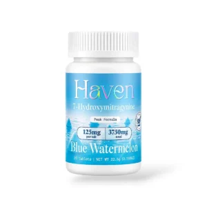 Haven 7- Hydroxymitragynine Blue Watermelon Chewable Tablets 125mg