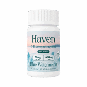 Haven 7OH Kratom Extract Tablets Blue Watermelon 600mg – 30ct (20mg/tab)