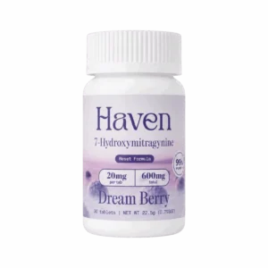 Haven 7OH Kratom Extract Tablets Dream Berry 600mg – 30ct (20mg/tab)